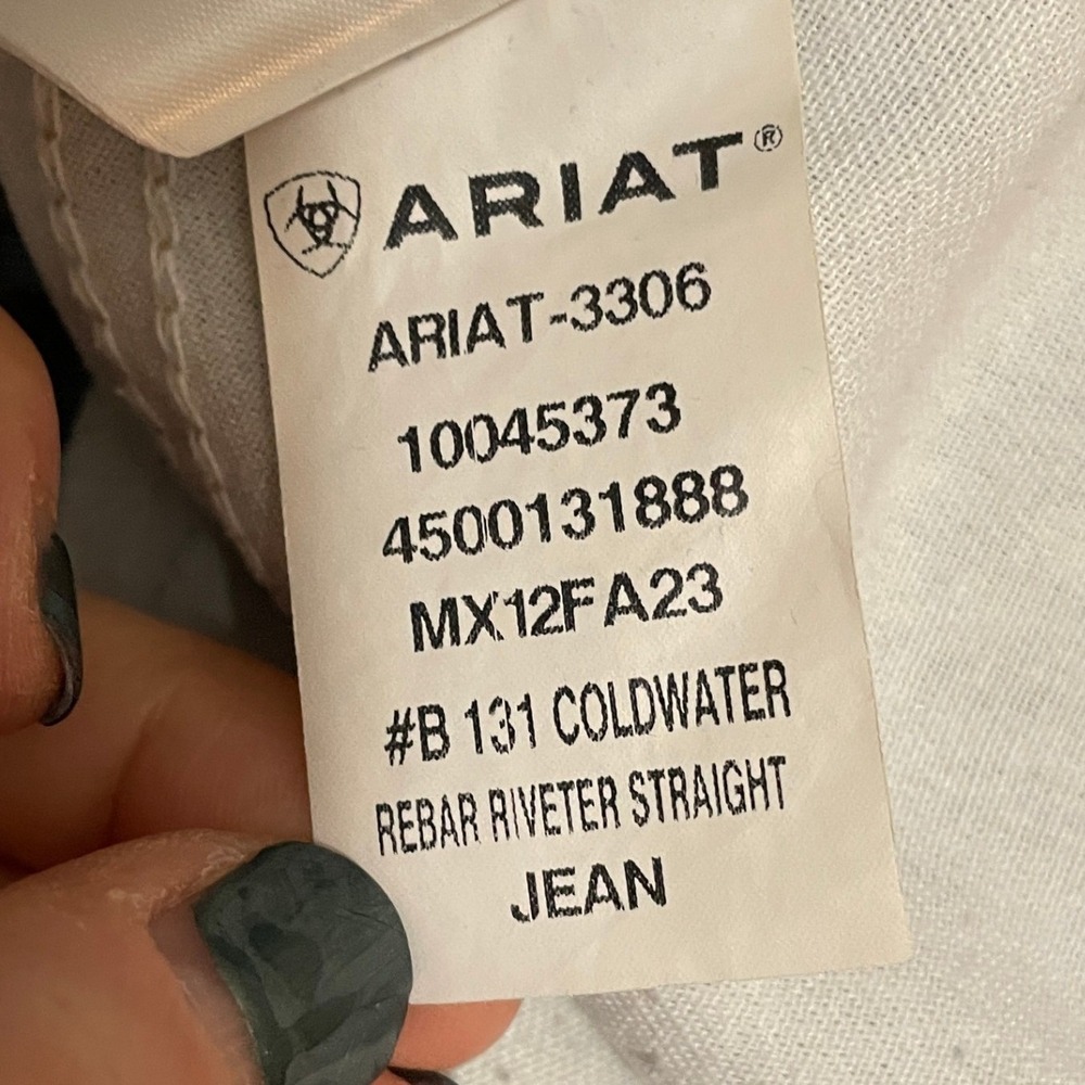 Ariat Women's Straight Leg Jeans - Light Blue - Picture 4 of 7